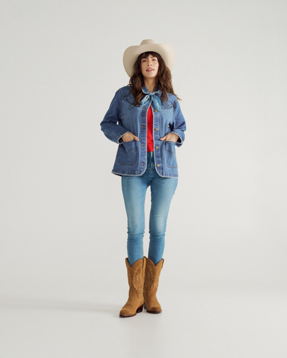 Women's Denim Chore Jacket - Image 3