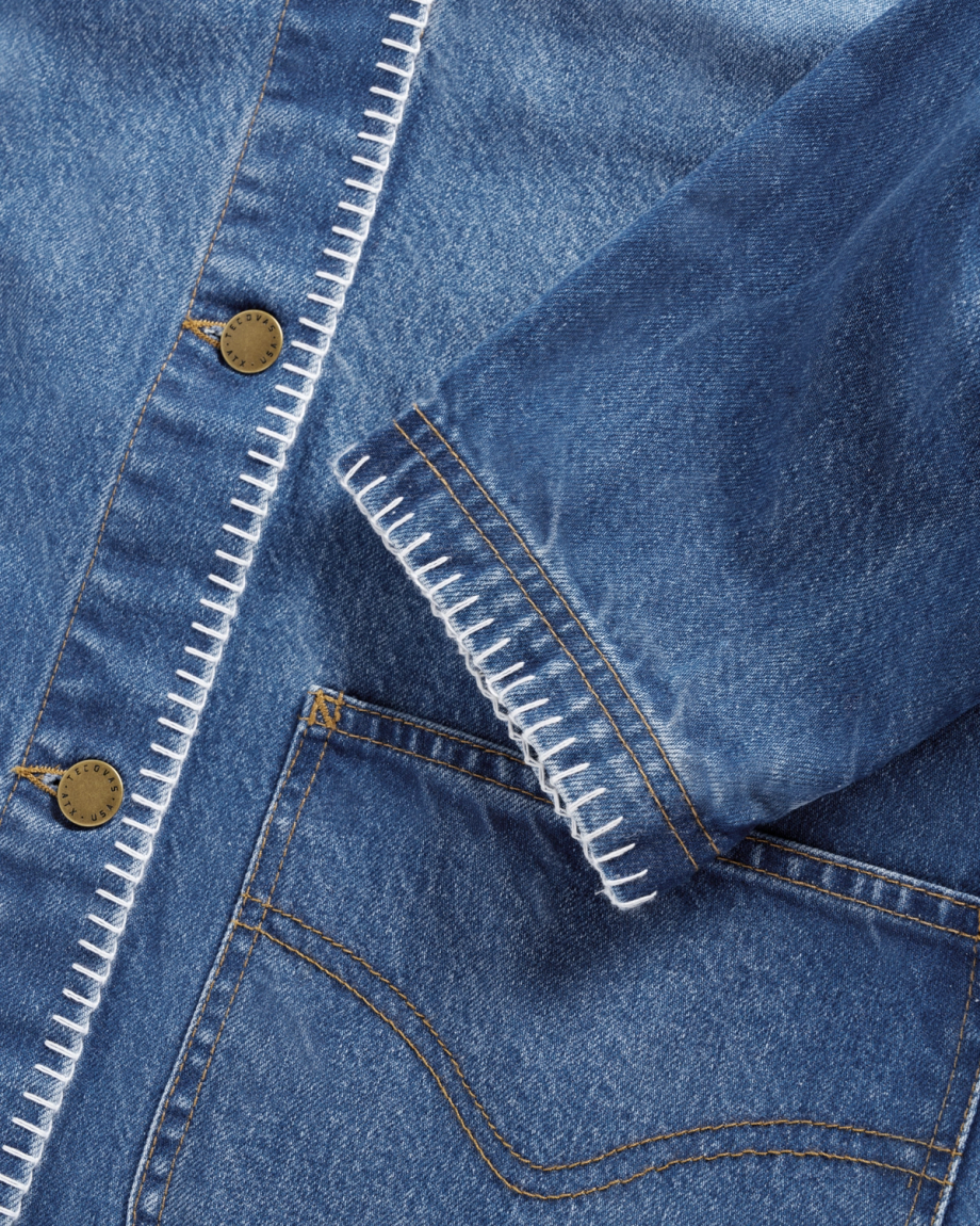 Women's Denim Chore Jacket - Image 7
