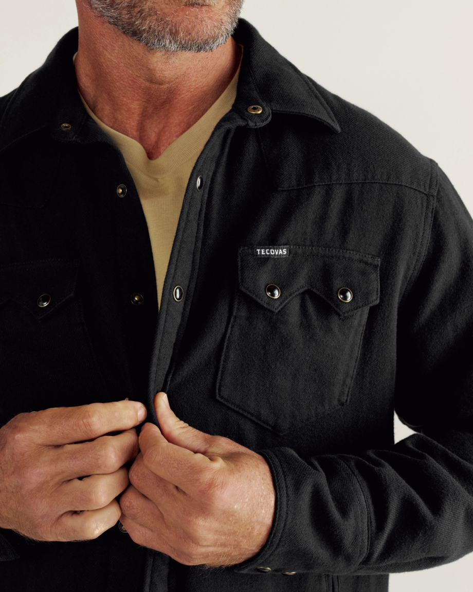 Men's Sawtooth Pearl Snap Shacket - Image 10