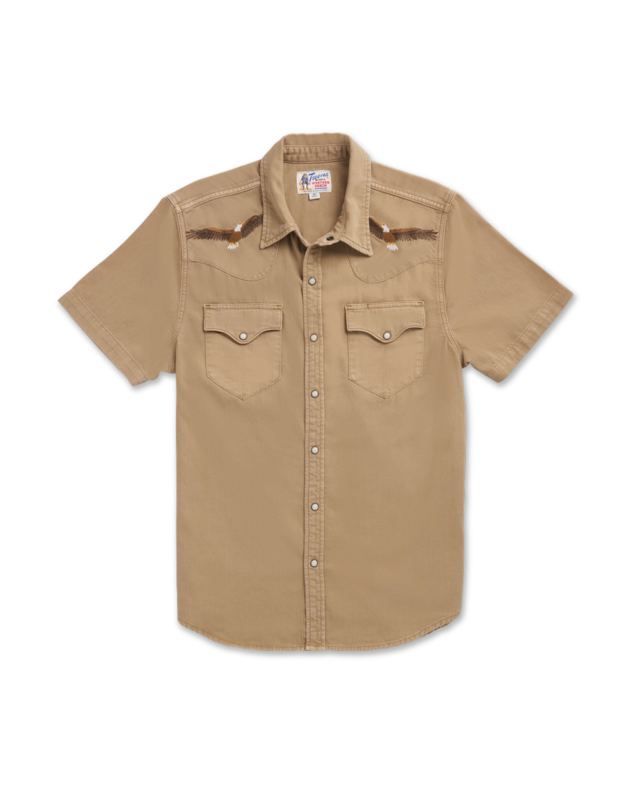 Men's Denim Short Sleeve Pearl Snap - Image 14