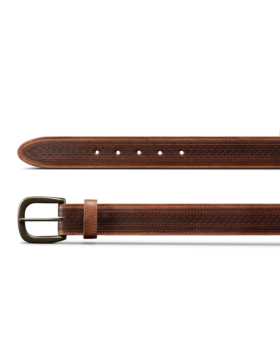 Men's Embossed Belt - Image 2