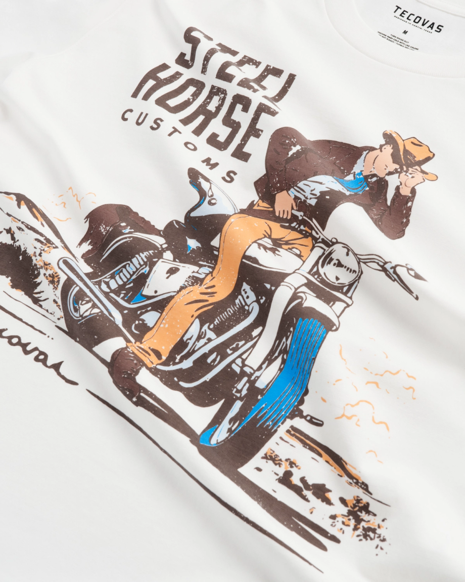 Men's Steel Horse Customs T-Shirt - Image 3
