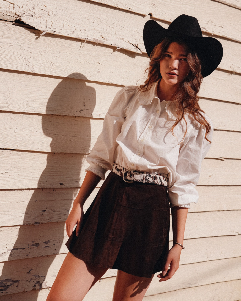 Women's Hair on Hide Belt - Image 2