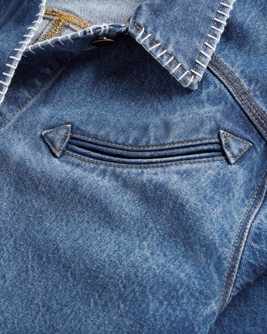 Women's Denim Chore Jacket - Image 6