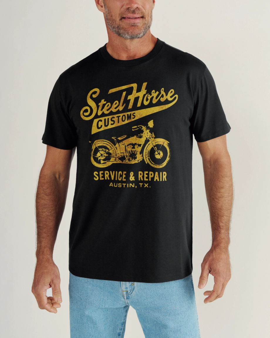 Men's Steel Horse T-Shirt - Image 2