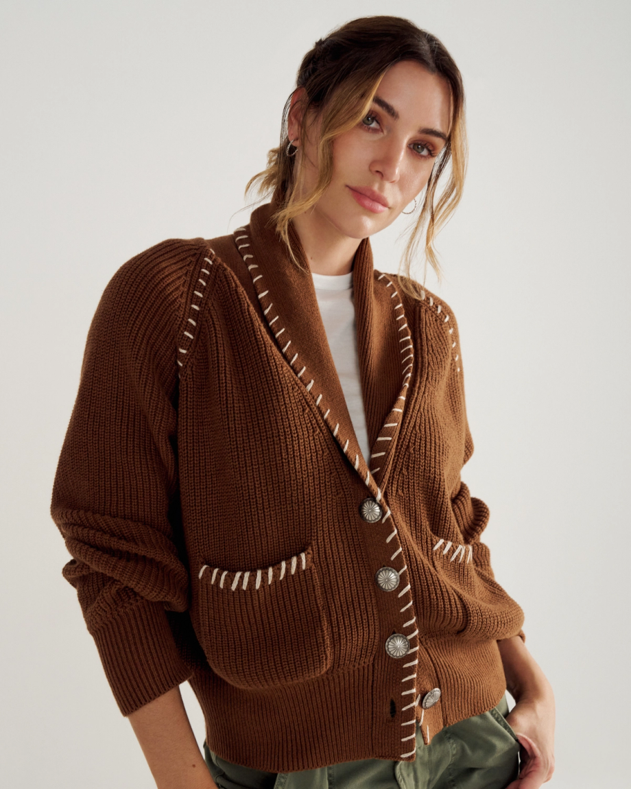 Women's Shawl Collar Cardigan Sweater