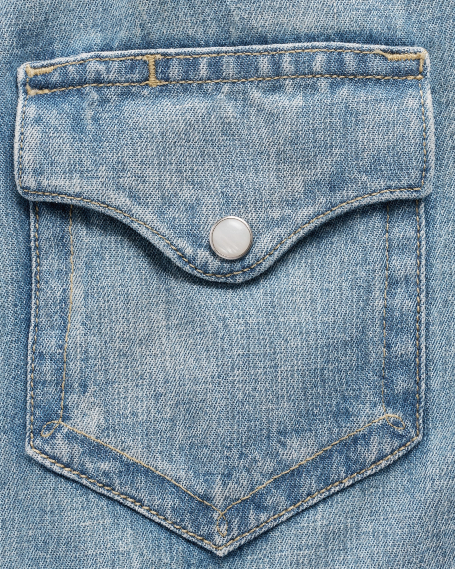 Women's Denim Pearl Snap - Image 7