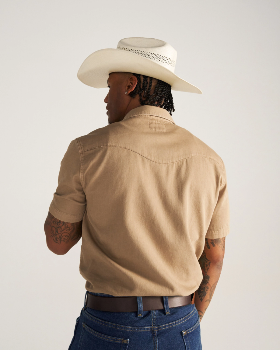 Men's Denim Short Sleeve Pearl Snap - Image 16