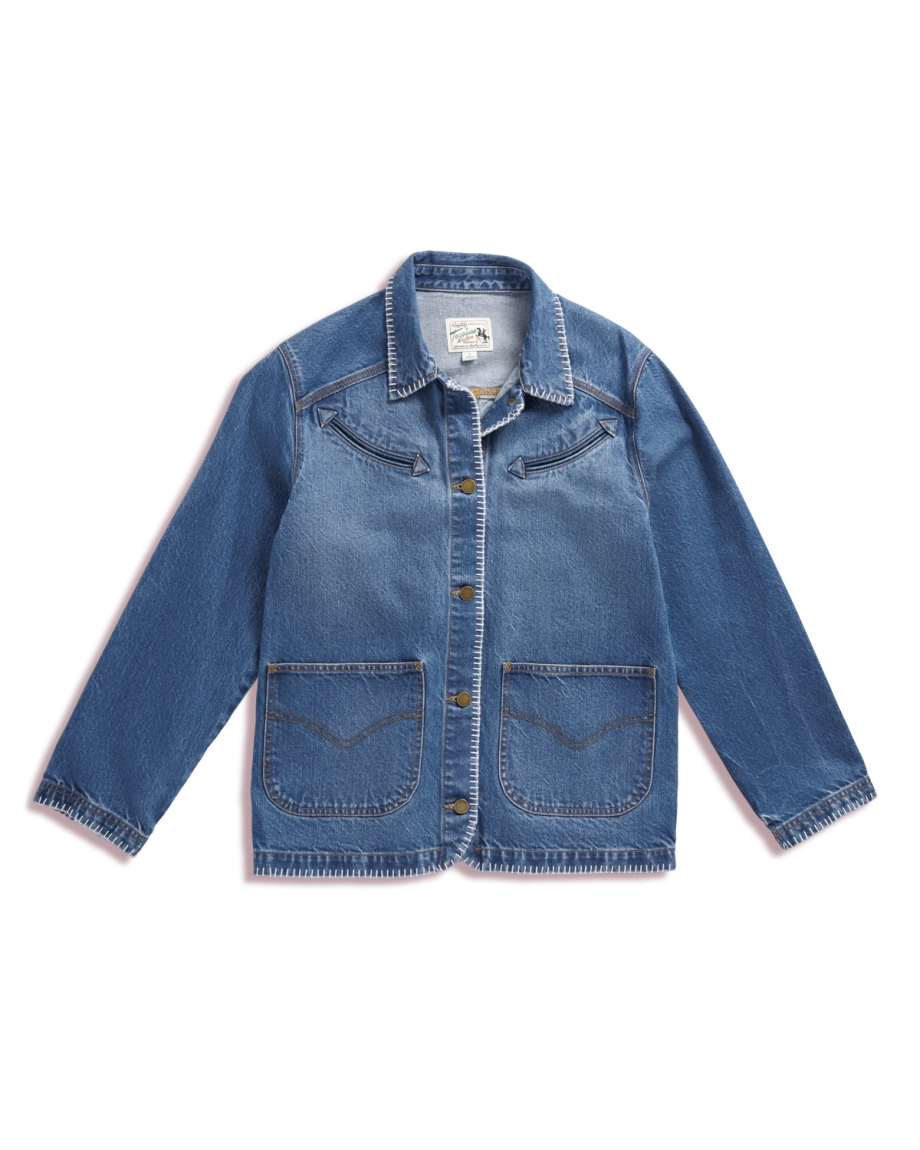 Women's Denim Chore Jacket - Image 8