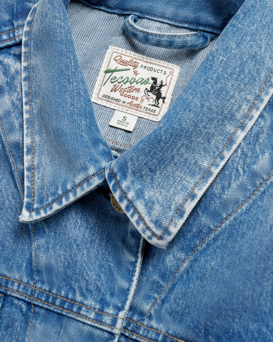 Women's Denim Trucker Jacket - Image 5
