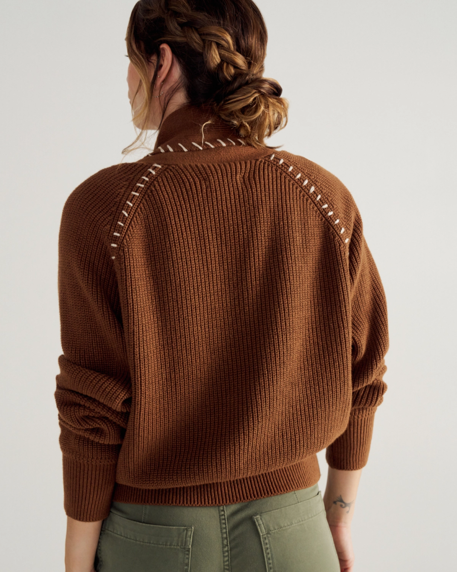 Women's Shawl Collar Cardigan Sweater - Image 2