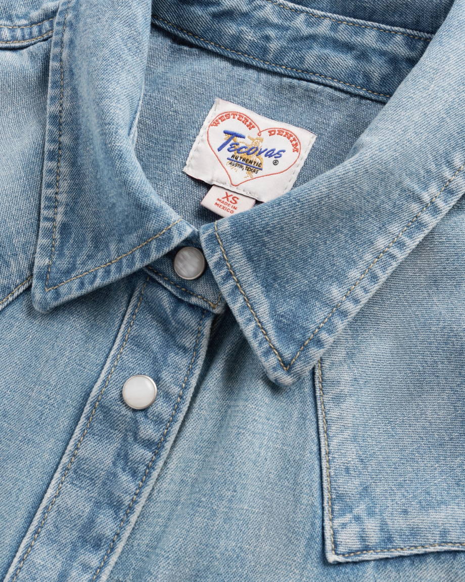 Women's Denim Pearl Snap - Image 5