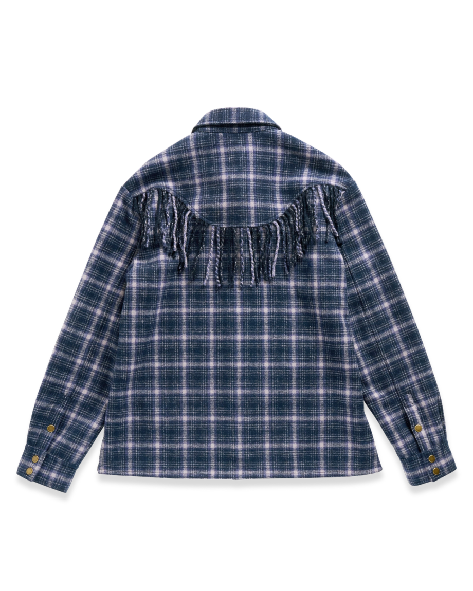 Women's Plaid Fringe Shacket - Image 18