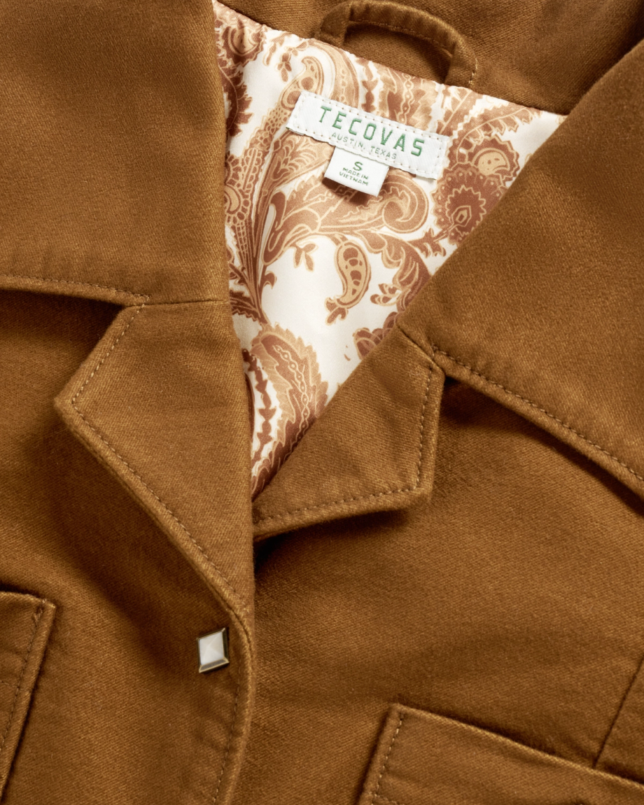 Women's Moleskin Pearl Snap Jacket - Image 6