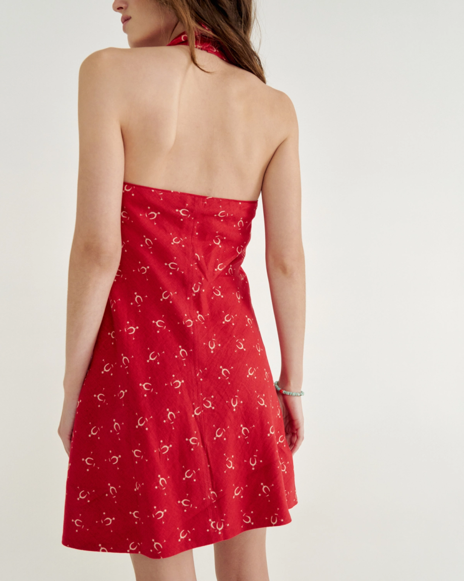 Women's Sleeveless Collared Mini Dress - Image 8