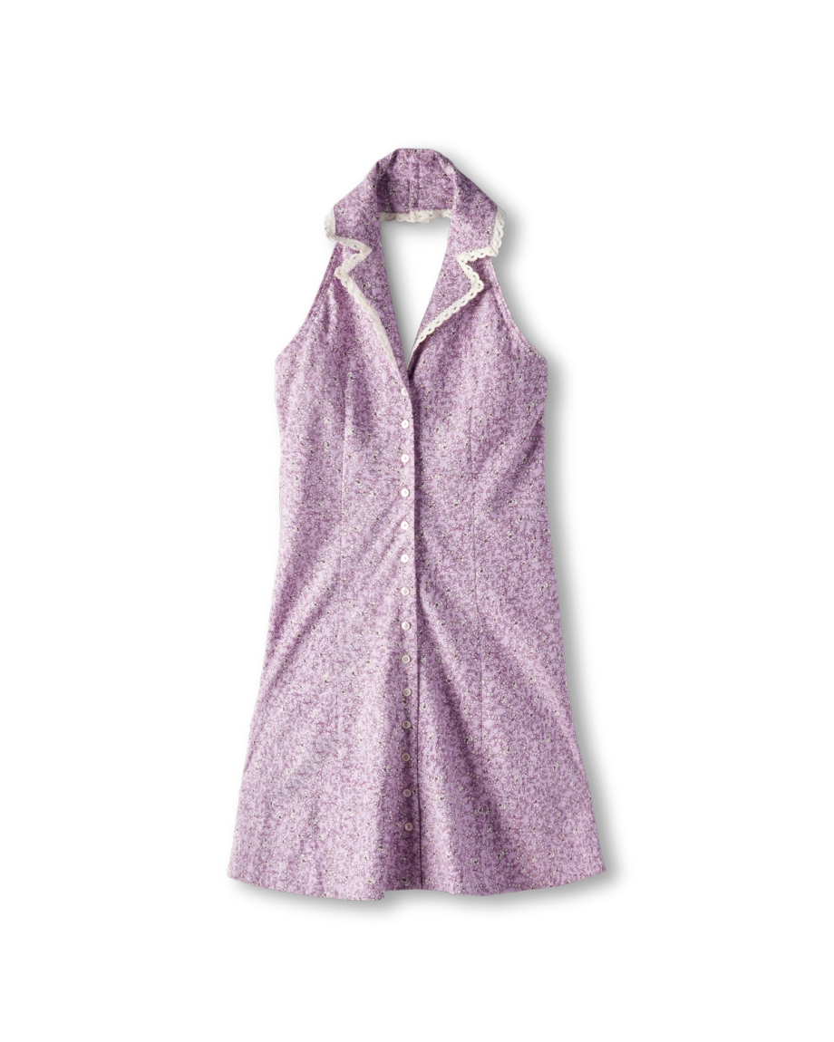 Women's Sleeveless Collared Mini Dress - Image 6