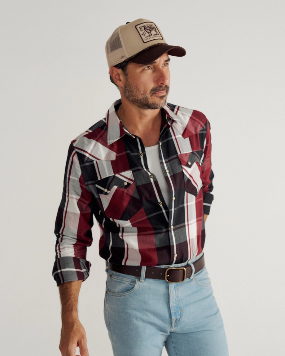 Men's Vintage Weight Pearl Snap - Image 2