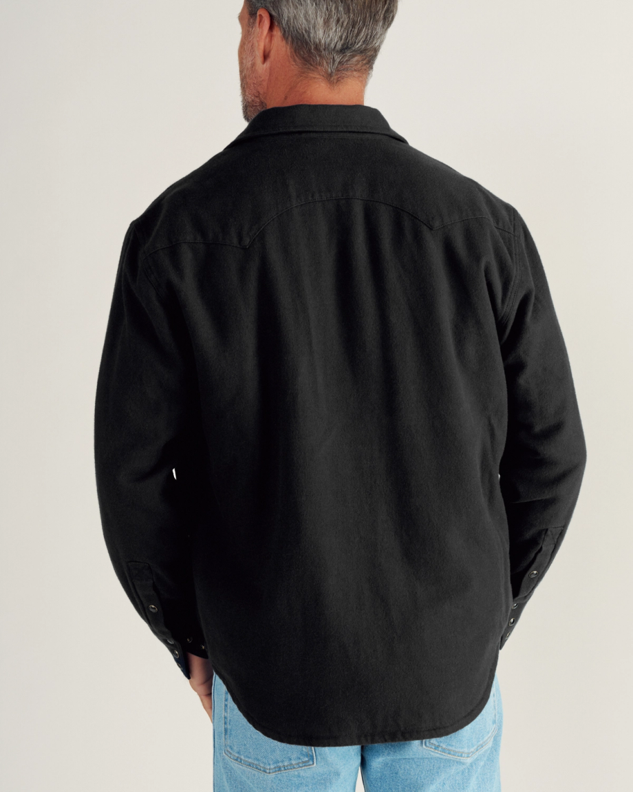 Men's Sawtooth Pearl Snap Shacket - Image 9