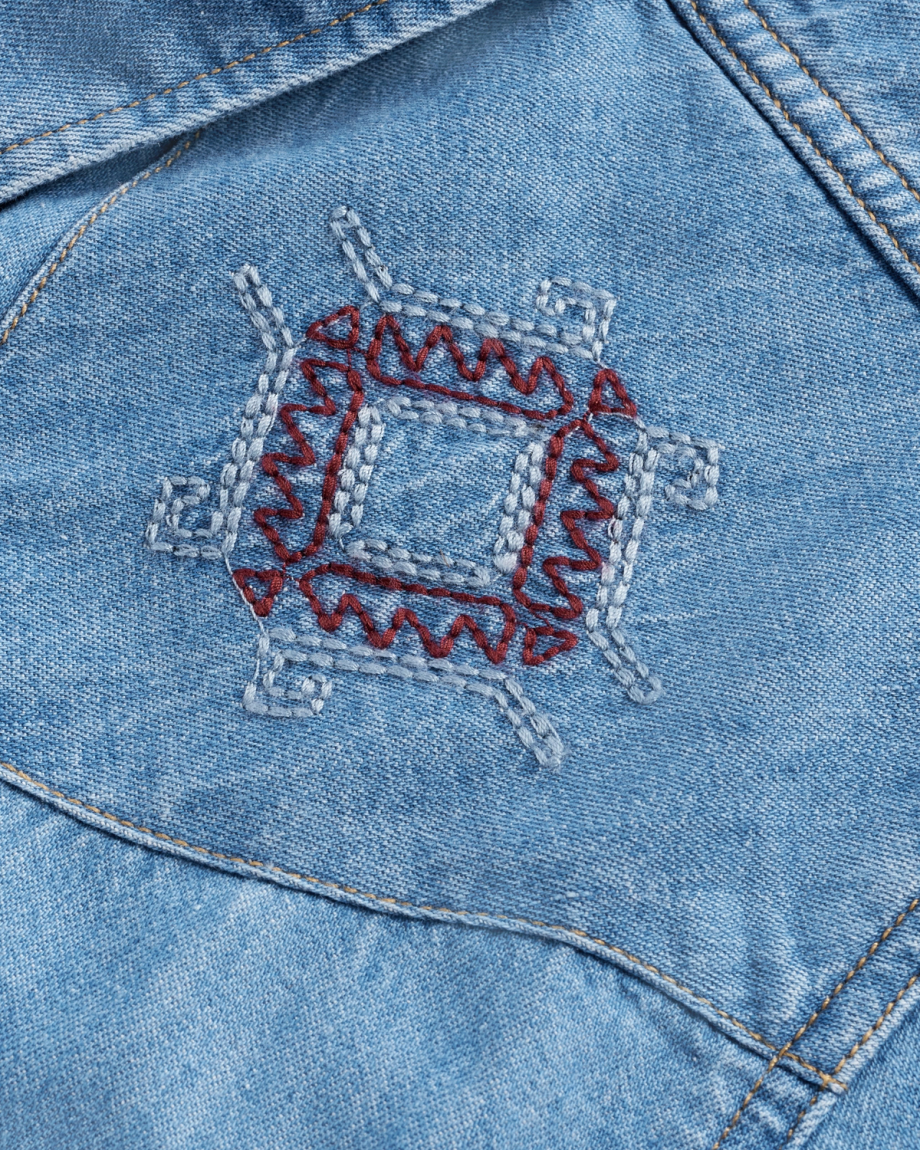Men's Denim Short Sleeve Pearl Snap - Image 27