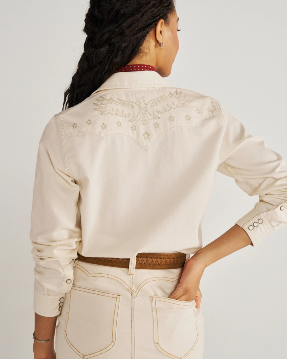 Women's Denim Pearl Snap - Image 19