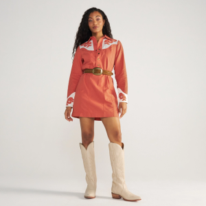 Women's Long Sleeve Applique Mini Dress