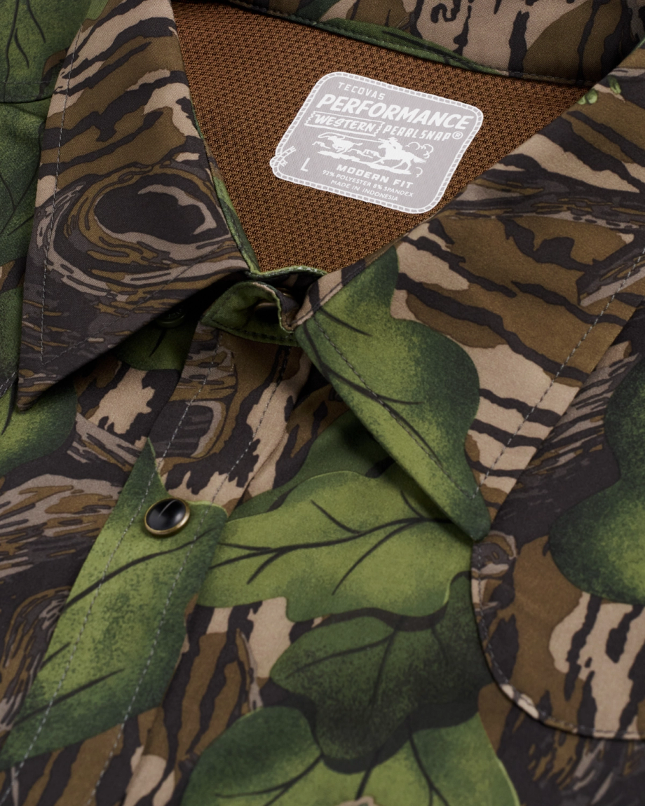 Men's Tecovas x Mossy Oak Performance Western Short Sleeve - Image 100