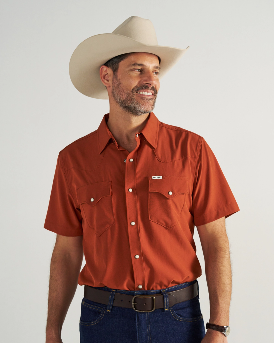 Men's Tecovas x Mossy Oak Performance Western Short Sleeve - Image 37