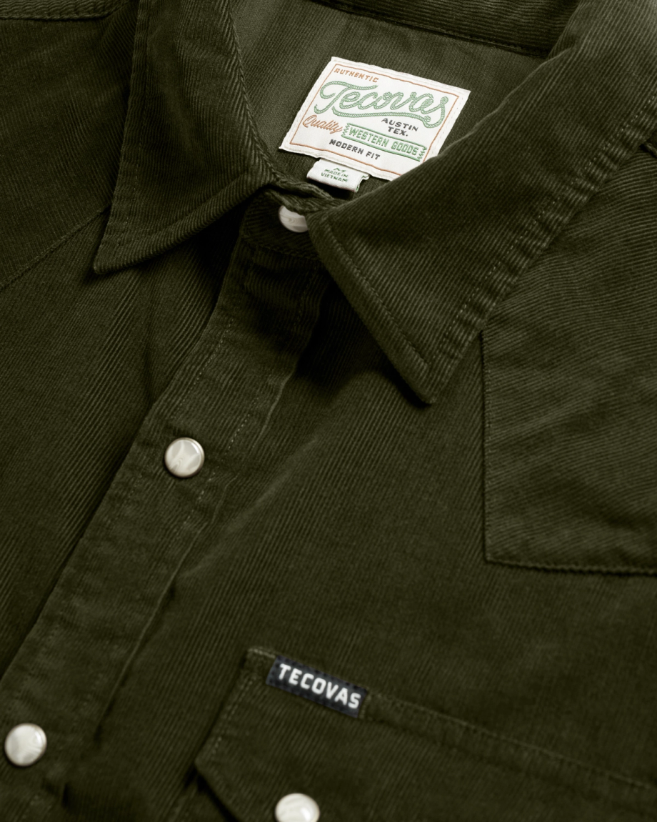 Men's Texas Weight Corduroy Pearl Snap - Image 6