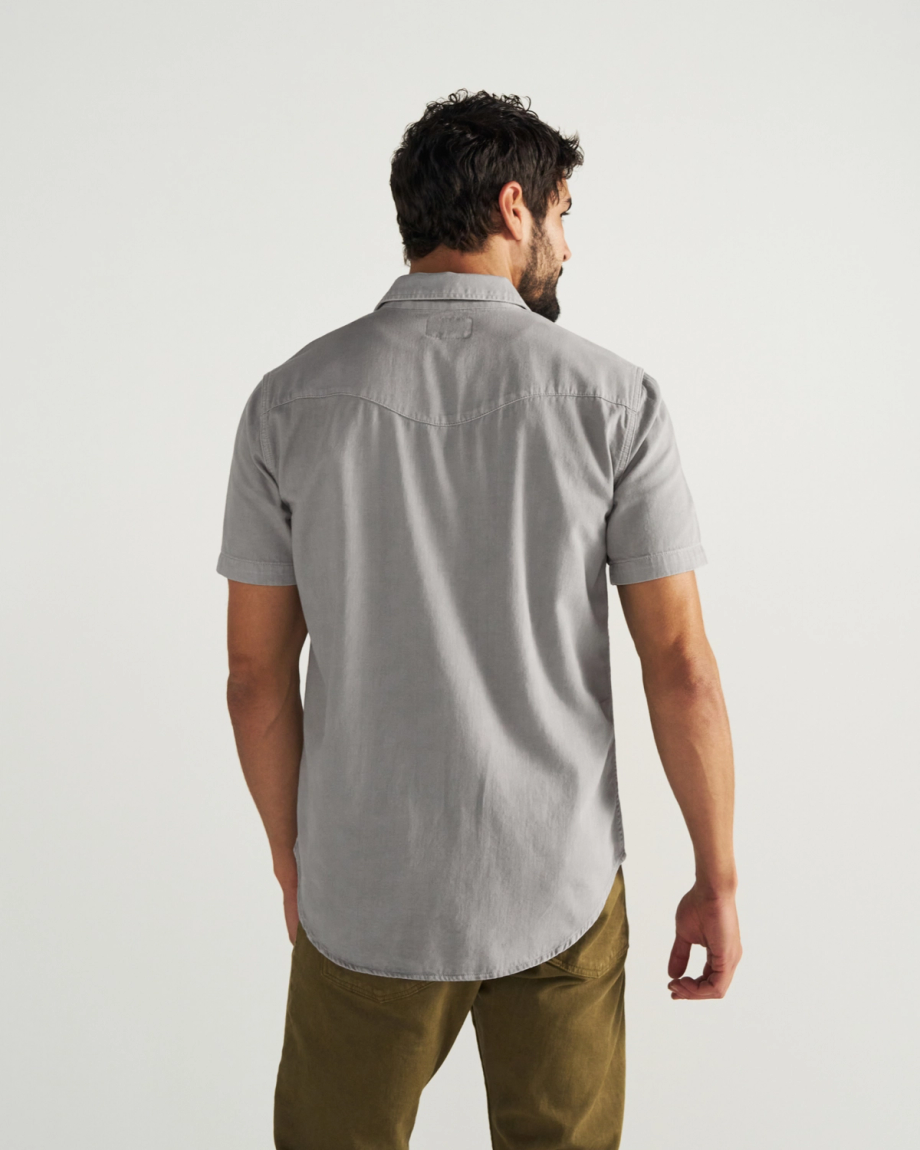 Men's Denim Short Sleeve Pearl Snap - Image 3