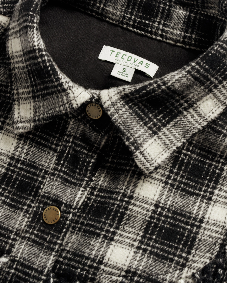 Women's Plaid Fringe Shacket - Image 6