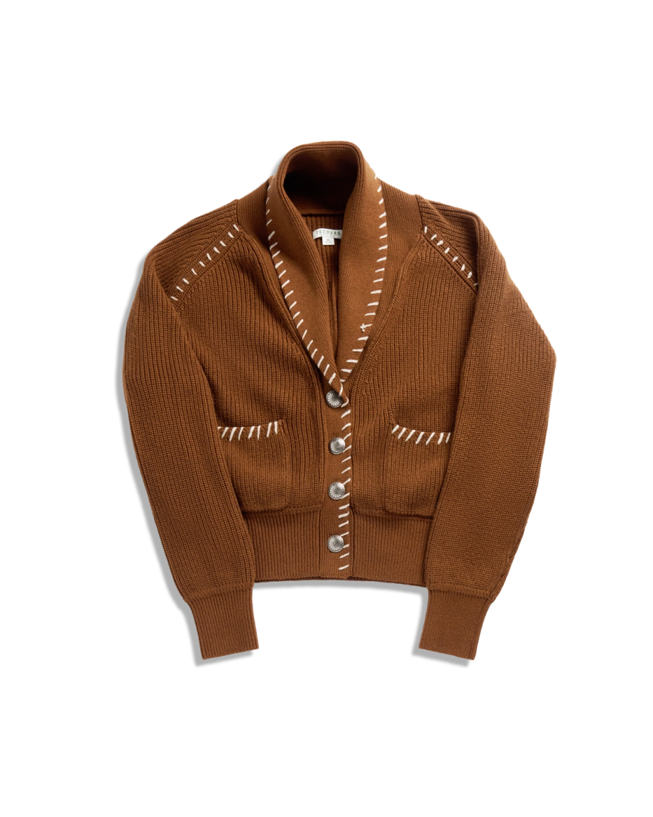 Women's Shawl Collar Cardigan Sweater - Image 4